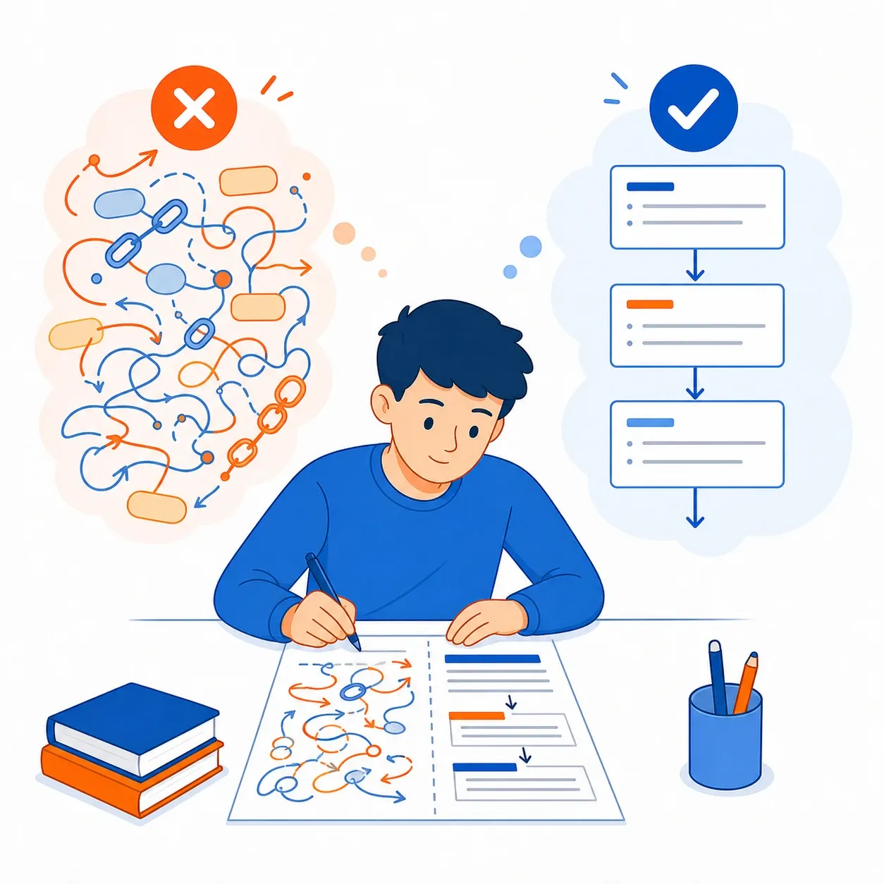 از Linking Words بیش از حد استفاده نکنید