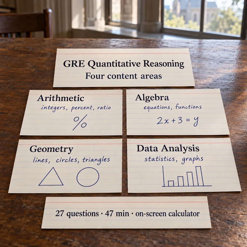 بخش Quantitative Reasoning آزمون GRE؛ چهار حوزه ریاضی
