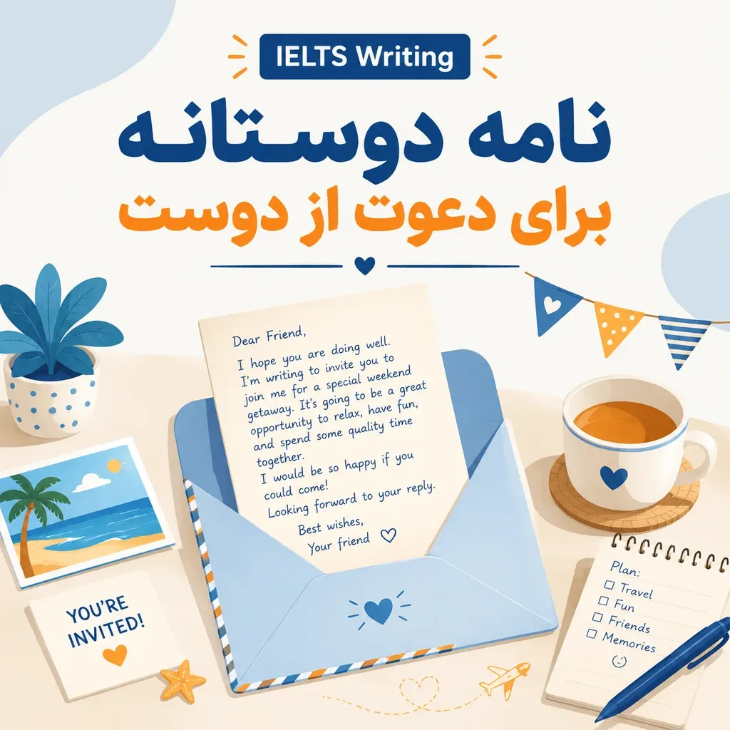 نامه دوستانه برای دعوت از دوست